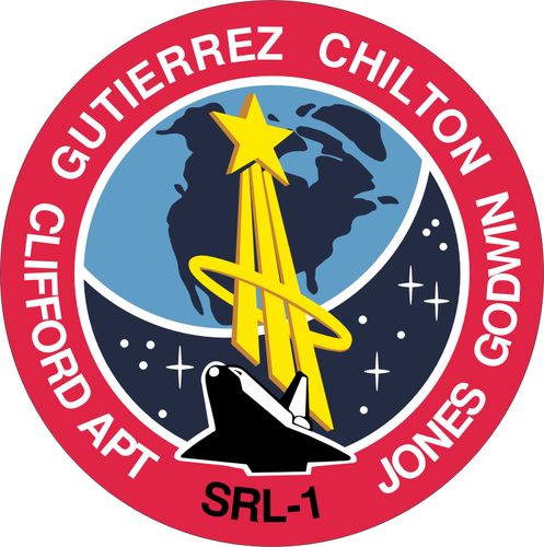 Vektor illustration av STS-59 uppdrag insignier